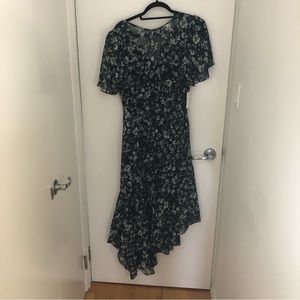 ASTR the label blue midi dress